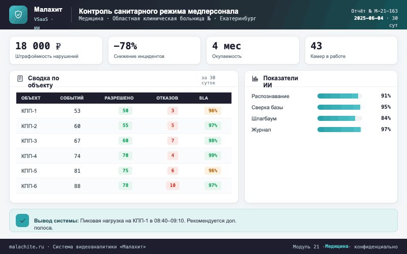 Отчёт за период — Система Малахит
